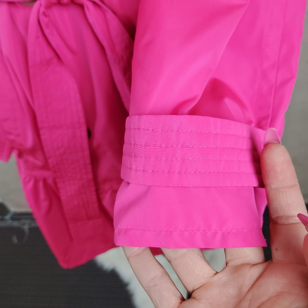 Kate Spade hot pink rain coat trench size XL - Picture 2 of 16
